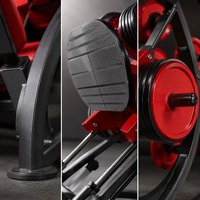 Presse à jambes commerciale à 45 degrés pour salle de sport, presse inclinée robuste en acier avec plateforme pour les pieds