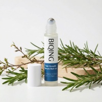 Suero para el Crecimiento del Cabello en Roll-on, Fácil de Usar, Orgánico, con Romero y Jengibre, para el Tratamiento de la Caída del Cabello