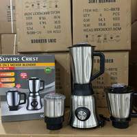 Blender de table commercial 800W, robuste, 3 en 1, mélangeur de cuisine en acier inoxydable, stock pour hôtels, utilisation en extérieur, 0,6L, comptoir
