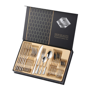 Set <span class=keywords><strong>de</strong></span> Regalo en Stock <span class=keywords><strong>de</strong></span> Cubertería Metálica <span class=keywords><strong>de</strong></span> 24 Piezas <span class=keywords><strong>de</strong></span> Acero Inoxidable con <span class=keywords><strong>Cuchillo</strong></span>, <span class=keywords><strong>Cuchara</strong></span> <span class=keywords><strong>y</strong></span> <span class=keywords><strong>Tenedor</strong></span> - Product Image 2