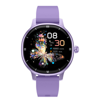 Montre connectée TKYUAN Fitness avec écran AMOLED HD de 1,04 pouces pour femmes, appels Bluetooth, design élégant, montre connectée de luxe pour femmes