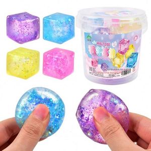 Juguete Antiestrés de Maltosa de 85 Grados, con Forma de Cubos de Hielo Pequeños, de Rebote Lento, Divertido, con Diseño de Aurora y Dibujos Animados Juveniles, en Caja, Venta al por Mayor - Product Image 2