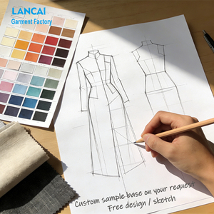 Ensembles pour femmes personnalisés en usine ensembles pour femmes en coton et lin de haute qualité deux pièces sans manches décontracté simple grande taille ensembles pour femmes - Product Image 4