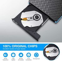 Unidad óptica externa de grabadora de CD DVD +/-RW portátil USB 3,0 y tipo C para computadora portátil, PC, escritorio, MacBook,iMac Unidad de DVD externa