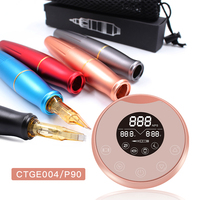 Machine de maquillage permanent numérique P90 avec écran LED miroir, machine à tatouer rotative, stylo à sourcils pour microblading, ensemble populaire rose 2022