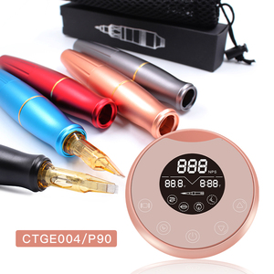 Máquina de Maquillaje Permanente Digital P90 con Pantalla LED de Espejo, Máquina de Tatuaje Rotativa, Juego de Plumas para Cejas para Microblading, Popular en Color Rosa 2022 - Product Image 2