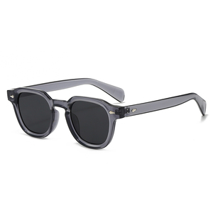 Gafas de Sol Redondas Estilo <span class=keywords><strong>Johnny</strong></span> Depp, Retro, con Lentes Transparentes Color Océano, Logotipo de Marca Personalizado, Protección UV400, Modelo 3974 - Product Image 6