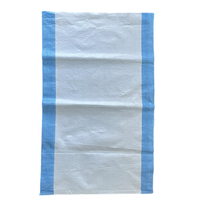 25kg 50kg 100kg PP geweven polypropyleen zak, nieuw materiaal, 60*90cm, witte pp geweven zak voor verpakking van rijst, graan, veevoer, meel en zaden