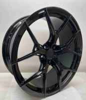 Sur mesure 12000T Forgé |   Norme DOT |   MOQ 4 S1-00224 18-24 Jantes multi-rayons noir brillant pour BMW Série 4