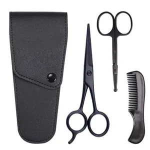 ชุดดูแลเส้นผมของผู้ชายเครื่องมือแต่งเคราทำจากสเตนเลสพร้อมถุงของขวัญชุดดูแลเส้นผมฉลากตามสั่ง - Product Image 1