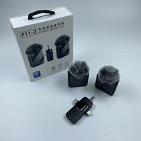 2025 Grandes Ventes Micro-Casque sans Fil Mini Double Portable F11-2 3 en 1 avec Réduction du Bruit et Mini Clip de Col