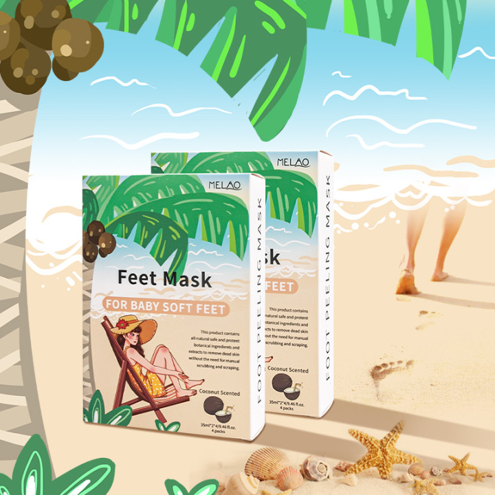 Maschera per piedi in cocco
