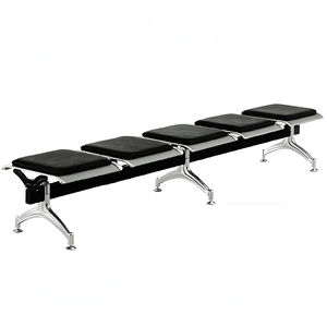 Chaises d'attente sans accoudoirs pour aéroport, hôpital, bureau, salon de beauté, salon de coiffure, salon de manucure, en métal - Product Image 6