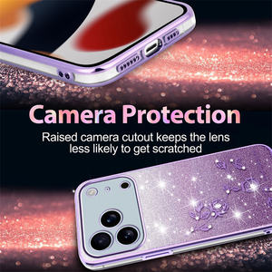 In <span class=keywords><strong>Vogue</strong></span> Chrome Lujosa Funda de TPU para mujer para Samsung A07/A17/A56/A36/A26/A16/A55/A35/A04 Gradient Sparkling Phone Cases Cover - Product Image 6