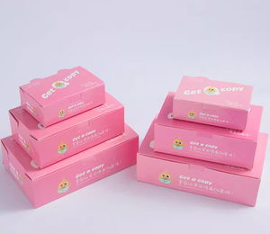 Scatola di cibo caldo con consegna Biodegradabl in <span class=keywords><strong>cartone</strong></span> bianco scatola di pollo fritto rosa <span class=keywords><strong>per</strong></span> <span class=keywords><strong>adulti</strong></span> e bambini - Product Image 4