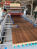 Machine de laminage et d'enroulement de profilés à colle thermofusible PUR de 1100 mm de largeur, composants essentiels du moteur, contrôle PCL + écran tactile 1
