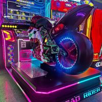 Console de jeu de course de moto de simulation pour adultes à deux joueurs la plus populaire, machine d'amusement d'arcade à grande échelle à monnayeur