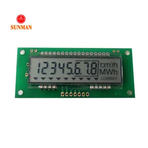 Persediaan 7 Segmen 8 Digit Layar Lcd Pengukur Energi Panas Pintar