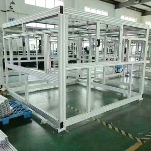 Custom Aluminum Alloy Equipment Frame 6063 6000 Series Anodized Square Industrial Profiles For Automation Support - Product Image 2