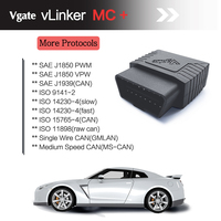Launch-vLinker MC Plus Scanner de Diagnostic de voiture, outil de Diagnostic automatique automobile, lecteur de Code, prise OBD2