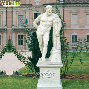 YOUFINE Escultura de Personaje de Mitología Personalizada de Tamaño Real para Exteriores, <span class=keywords><strong>Estatua</strong></span> de Mármol de Hércules - Product Image 6