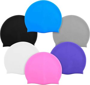 Adult Kids Customize Printing Team Swimming Hats <b>Silicone</b> Swim Cap - Product Image 1