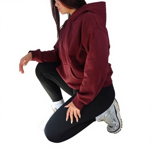 Nueva Sudadera con Capucha Holgada de Algodón 100% para Mujer, Estilo Urbano, con Cordón Ajustable y Forro Polar Grueso para Otoño e Invierno - Product Image 3