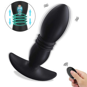 12 Frequenzen Männer Massage Vibrator Sexspielzeug Großer Stoßender Silikon-Vibrator Analplug für Männer und Frauen - Product Image 1