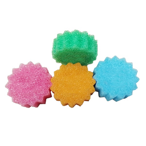 HCX ColorBox Scrub Suave em água morna Duro em água fria Sponge Smile Face para limpeza de lavagem de cozinha - Product Image 5