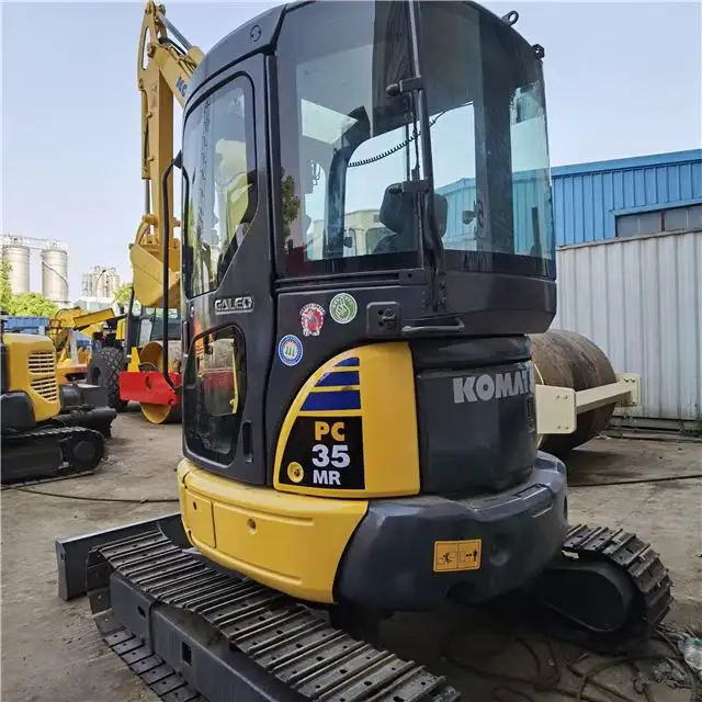 Ucuz fiyat ikinci el Mini ekskavatör kullanılan ekskavatör KOMATSU PC35 PC55