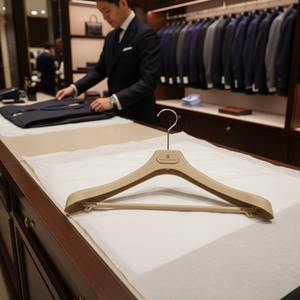 Resistenti Appendiabiti in Plastica con Gancio Dorato e Opzione Logo Personalizzato, Salvaspazio, Antiscivolo, con Intaglio per Uomo e Donna, Organizzazione Armadio - Product Image 5