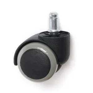 Office Chair Casters Wheels Replacement Soft Polyurethane Modern Safe For Hardwood Floors 11x22mm Furniture CASTER Black 11*22mm