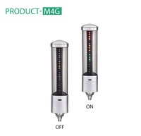 ONN Factory Made M4G 3 Color Warning Light RYGBW with Bulletproof Grade PC Cover Indicator Light Tower AC/DC with Buzzer 85db