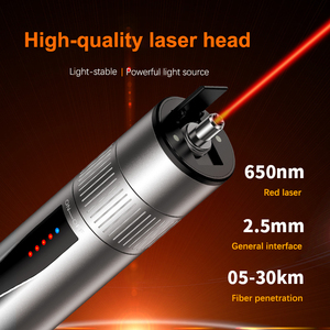 Mới cầm tay quang học màu Đỏ Laser quay bút có thể sạc lại VFL 10mW 15km sợi quang hình ảnh lỗi định vị B5-05 FTTH Mini Bút loại - Product Image 3
