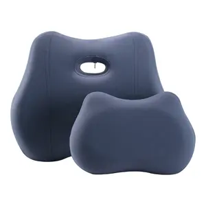 उच्च गुणवत्ता कार काठ का समर्थन तकिया headrest सीट तकिया स्मृति फोम सांस आरामदायक तकिया सेट