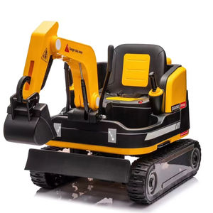 Vente chaude : Excavatrice électrique pour enfants de grande taille, véhicule d'ingénierie à chenilles, voiture électrique 12V, véhicule à batterie, voiture à monter - Product Image 1