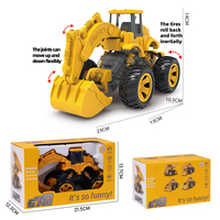Camiones de Ingeniería de Juguete con Fricción, 5 Estilos: Excavadora, Grúa, Volquete, Bulldozer, Aplanadora