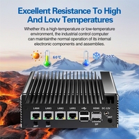 Industrial Fanless Mini X86 Embedded Box PC 4 Ethernet 6 USB 2 COM N100 Linux Windows DDR4 RAM Intel N100 Procesador para AU US CN