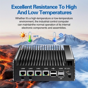 Industrial Fanless Mini X86 Embedded Box PC 4 Ethernet 6 USB 2 COM N100 <strong>Linux</strong> <strong>Windows</strong> DDR4 RAM Intel N100 Processor for AU US CN - Product Image 6