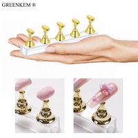 Nouveau support de pratique d'ongle acrylique réutilisable conseils d'ongle magnétiques support de pratique bricolage présentoirs de formation d'ongle