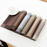 Napperons de table STARUNK compétitifs bon marché, tapis de table à manger réutilisables et résistants à la chaleur, napperons antidérapants en vinyle PVC résistant à l'huile