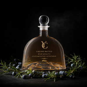 Bouteilles en <span class=keywords><strong>verre</strong></span> cristallin transparent <span class=keywords><strong>de</strong></span> haute qualité pour Tequila, Brandy, <span class=keywords><strong>Whisky</strong></span>, Vin, 700 ml, vides, avec bouchon en liège, logo/couleur personnalisés - Product Image 2
