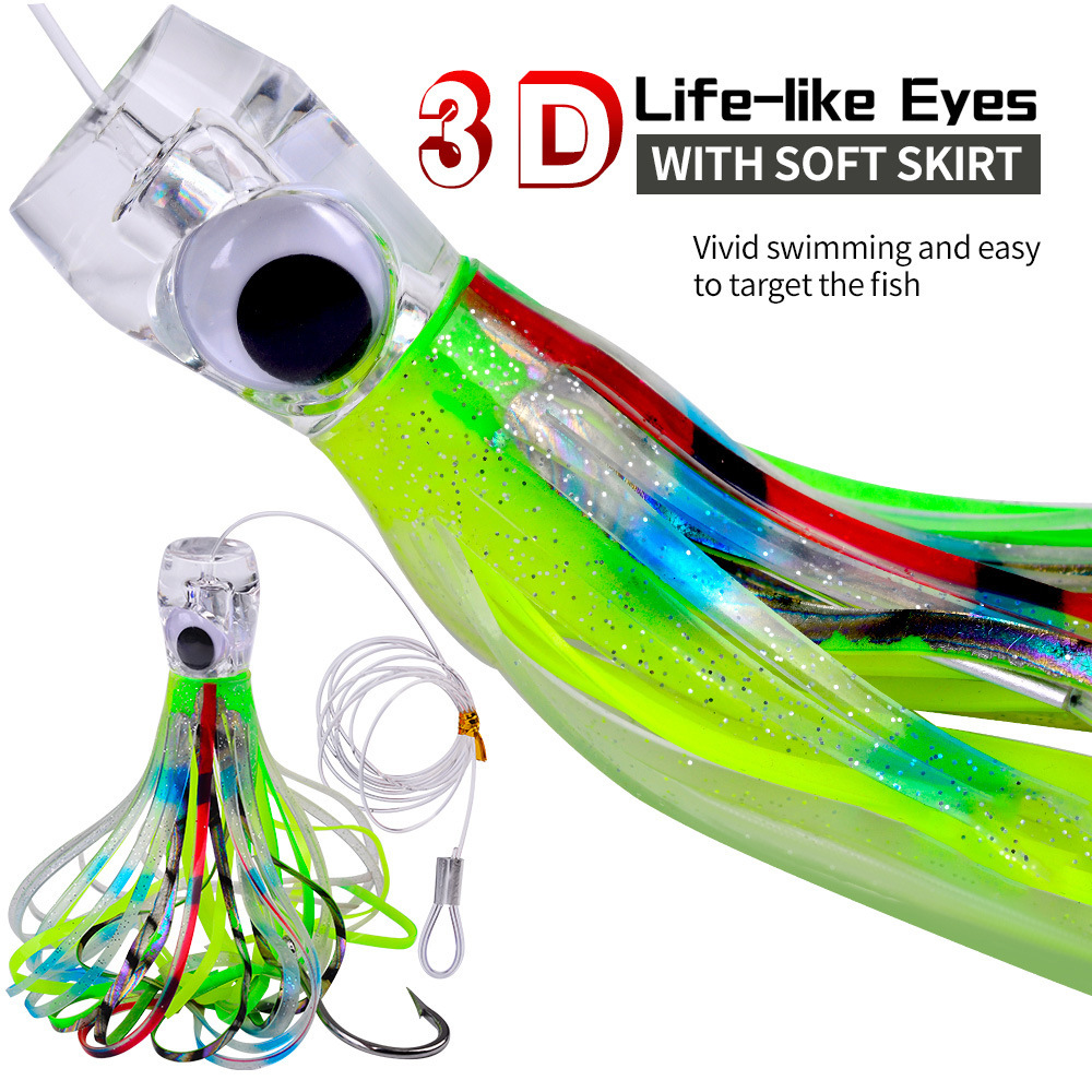 Esca Da Traina Wahoo Candy 9" Fish Cave USA, Per Tonno, Mahi, Marlin, ONO, Alta Velocità