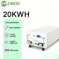 Pack de batteries 15 kWh, 16 kWh, 20 kWh, 51,2 V, 314 Ah avec BMS JK 200A, pack de batteries de qualité A 20 kWh pour l'énergie solaire domestique