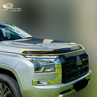 Protecteur de capot pour MITSUBISHI TRITON L200 2024 + déflecteur de capot avant déflecteur de capot large conception
