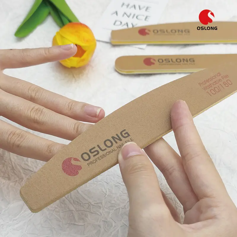 Lima per unghie con carta vetrata con Logo stampato personalizzato lime per unghie smeriglio per Manicure OEM