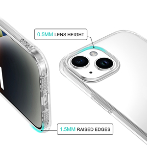Đầy đủ điện thoại trong suốt trường hợp đối với <span class=keywords><strong>iPhone</strong></span> 15 14 13 12 11x8 7 cộng với Đối với <span class=keywords><strong>iPhone</strong></span> 15 Series rõ ràng trường hợp cover quay lại - Product Image 4