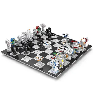 2023 Nouveaux produits 3800PCS spececraft thème blocs de construction d'échecs meilleur cadeau pour enfants et adultes