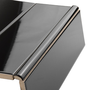 Piastrella Angolare Nera Lucida 1x30 Cm Spessore 6 Mm Finitura Lucida Bordi Irregolari - Product Image 6
