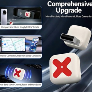 อะแดปเตอร์ Carplay ลดราคาพิเศษ ดองเกิล CarPlay ไร้สายที่เสถียรสำหรับโทรศัพท์ แปลงการเชื่อมต่อแบบมีสายเป็นไร้สาย เชื่อมต่ออัตโนมัติสำหรับรถยนต์ - Product Image 5